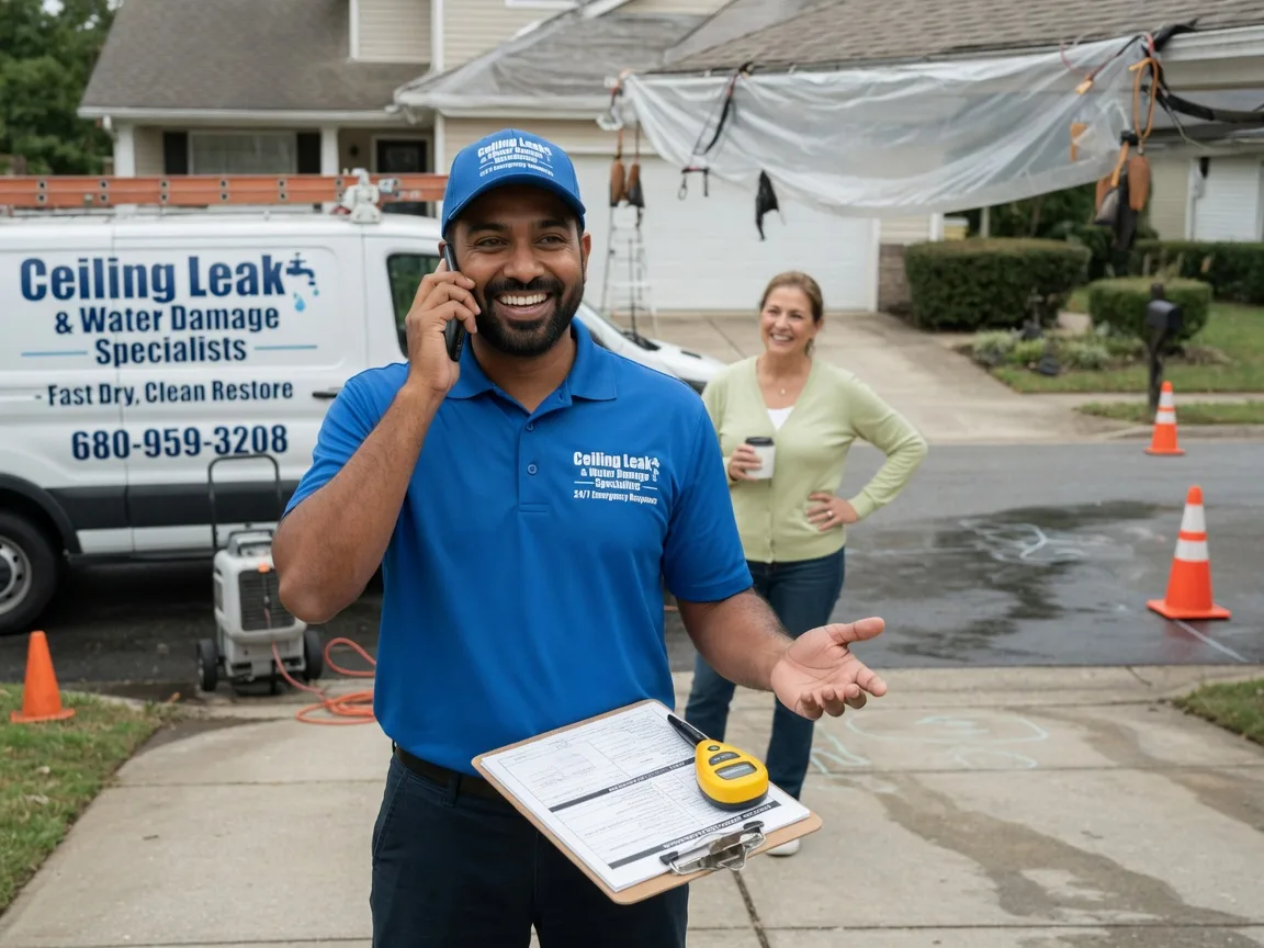 Ceiling Leak Cleanup Riva, MD FAQs
